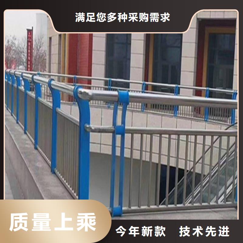桥梁防撞护栏不锈钢复合管栏杆细节展示