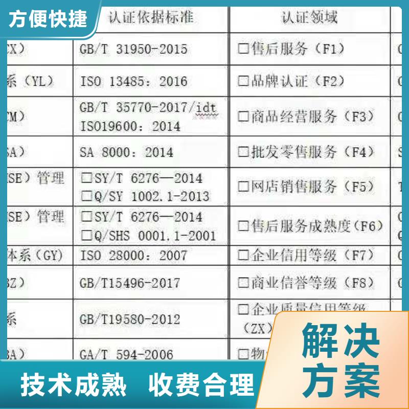 ISO认证_ISO9001质量认证专业服务