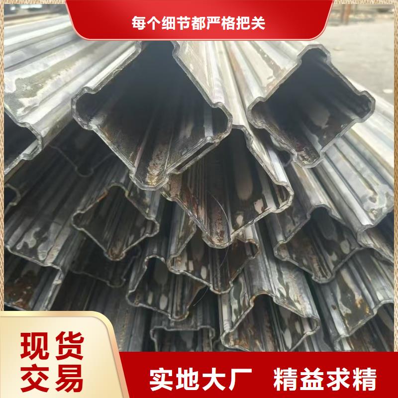 201不锈钢凹槽管圆管来厂考察