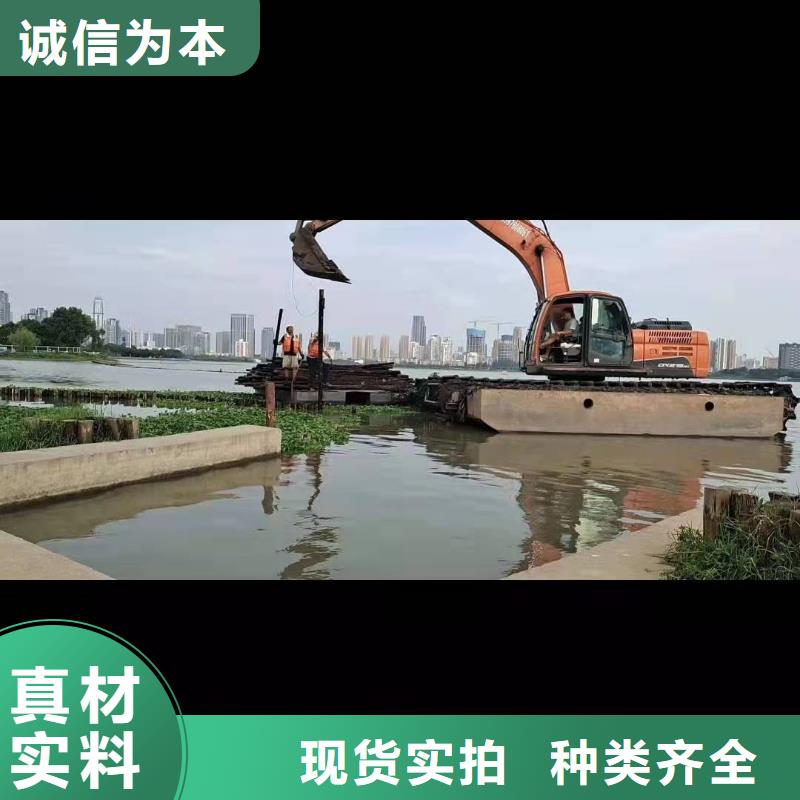 【水上挖机出租】水下挖掘机租赁注重细节