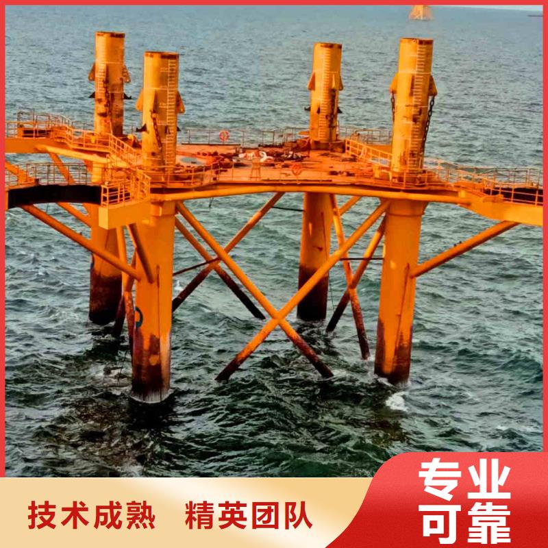 潜水员服务水下桥墩加固团队