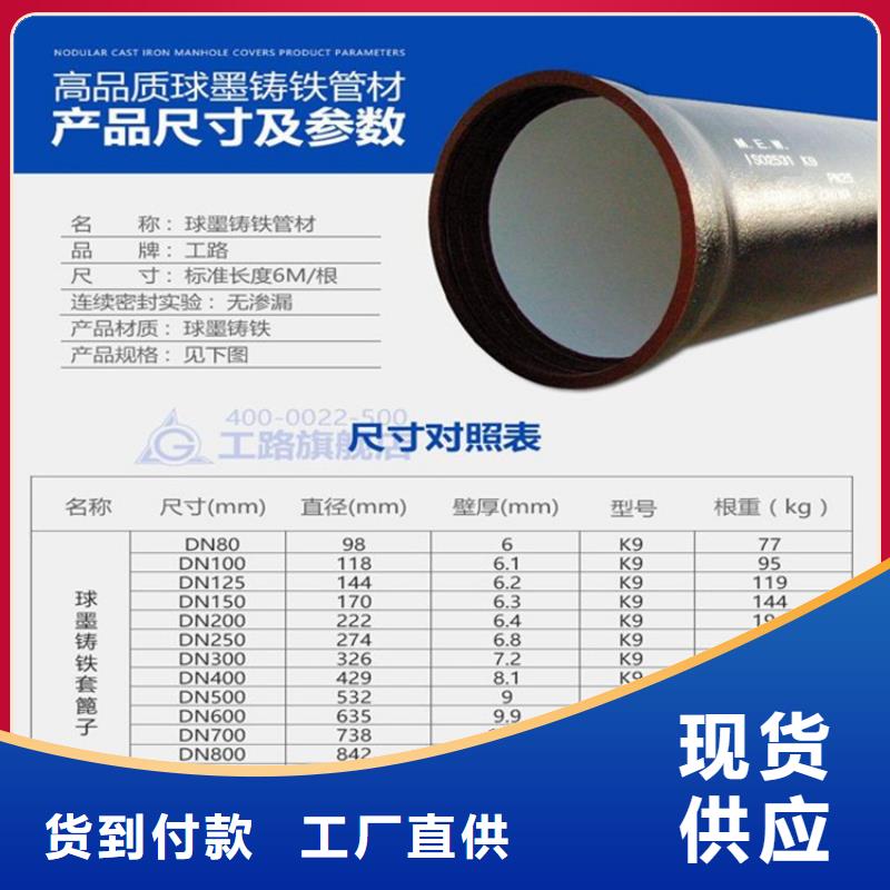 球墨铸铁管-雨水污水井盖好厂家有担当
