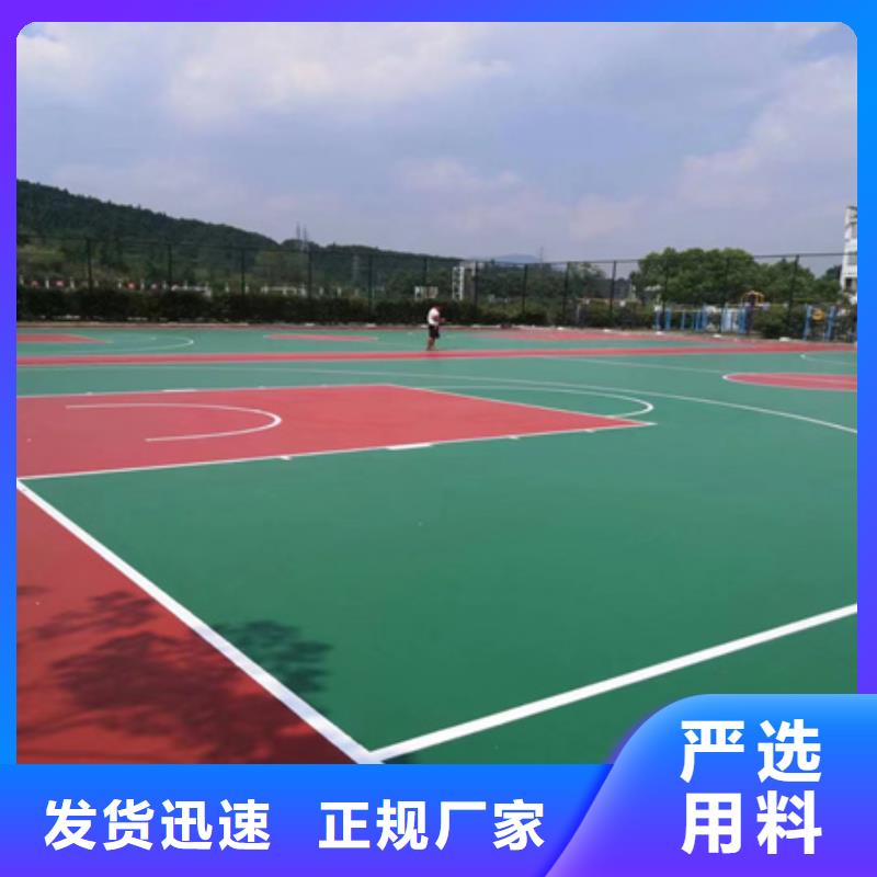 蓝球场施工全塑型塑胶跑道老品牌厂家