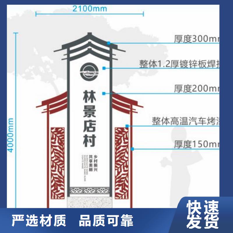 不锈钢美丽乡村标牌批发价格