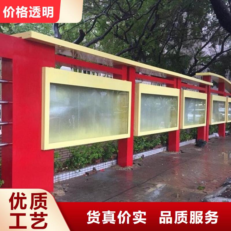 款宣传栏灯箱来厂考察