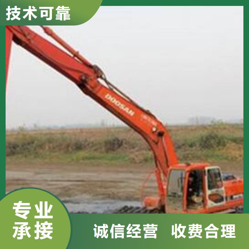 水上挖掘机租赁湿地挖机租赁专业承接