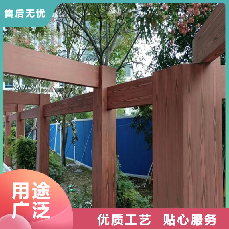 仿木纹漆廊架木纹漆工程施工案例