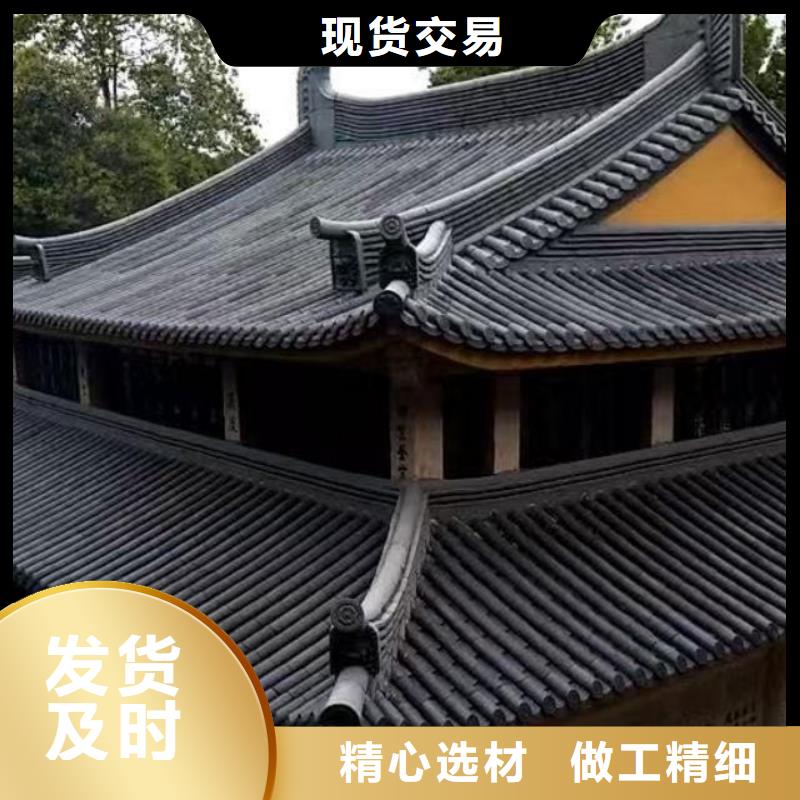 找祠堂用瓦片 灰色琉璃瓦实体大厂