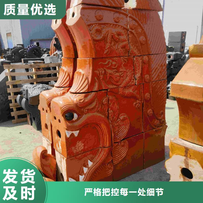 生产宜兴古建筒瓦 古建屋脊瓦_诚信厂家