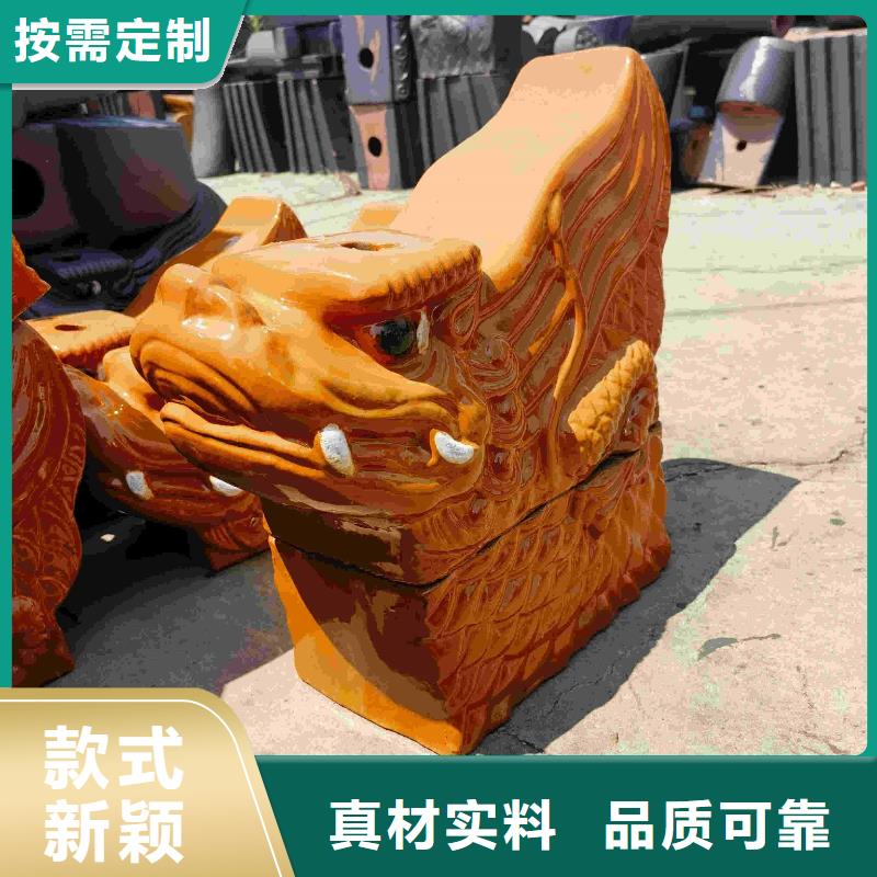 本地宜兴古建筑筒瓦 寺庙瓦片生产厂家