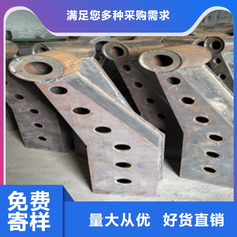 桥梁护栏立柱镀锌喷塑钢板立柱厂家售后完善