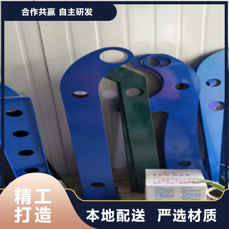桥梁护栏立柱,不锈钢复合管桥梁护栏厂家款式多样